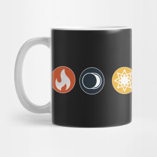 Gloomhaven Element Symbols Board Game Graphic - Tabletop Gaming Mug